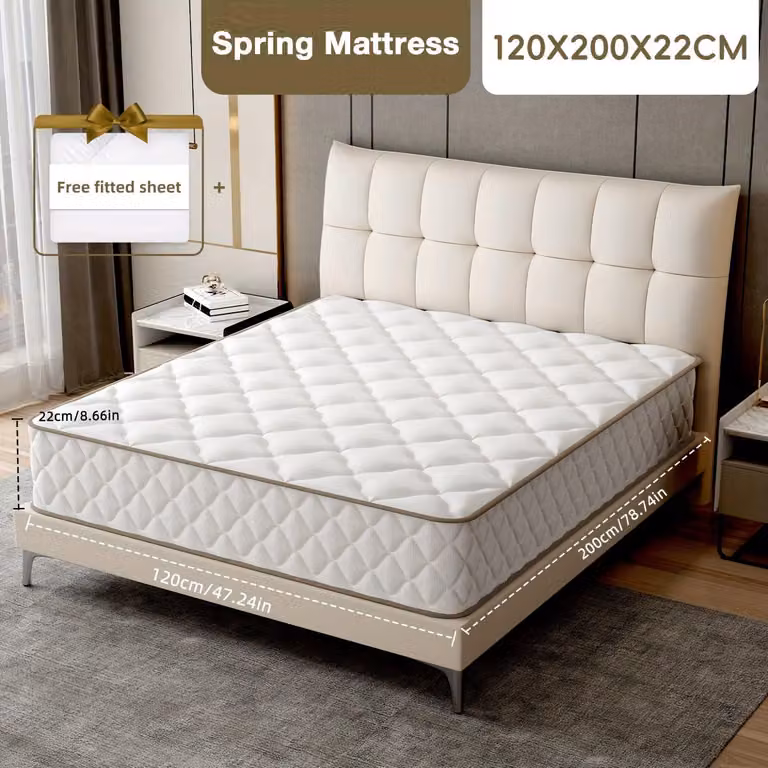 Materasso a molle insacchettate 160x200 cm - Materasso - Materasso per lettino - Materasso a molle - Materasso a 7 zone - Altezza 22 cm