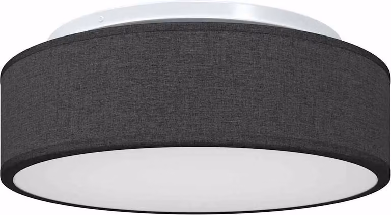 Lampada da soffitto Nero 38 x 38 x 13,5 cm Tessuto