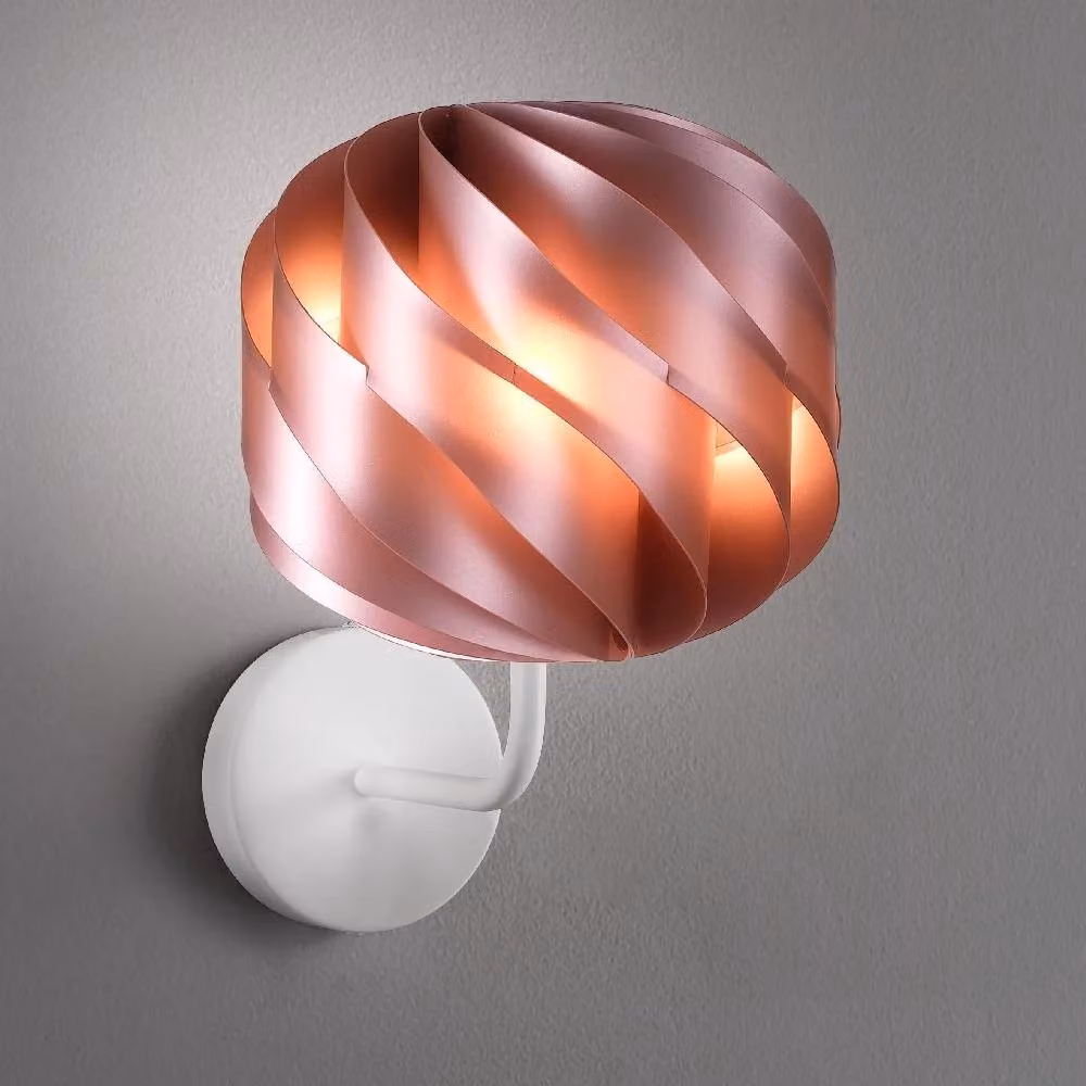 Applique IPERBRIKO in metallo rosa, design moderno, L 25 cm x P 28 cm x H 34 cm – 2