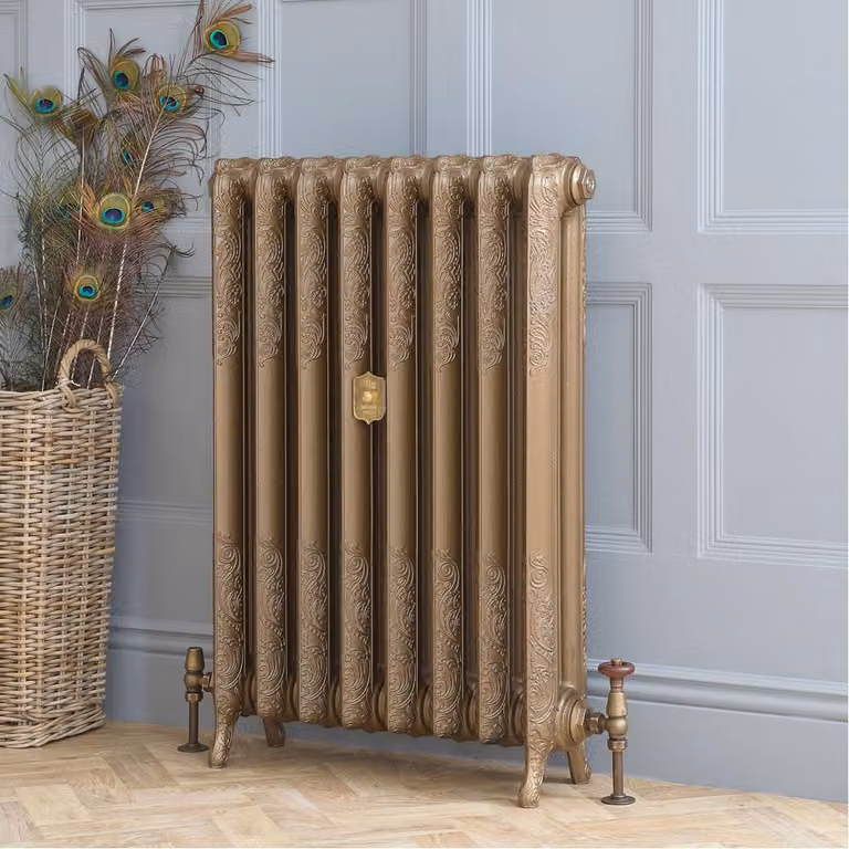Radiatore Tradizionale in Ghisa Alto 510mm - Oro Bruciato - Disponibile in Diverse Misure - Charlotte