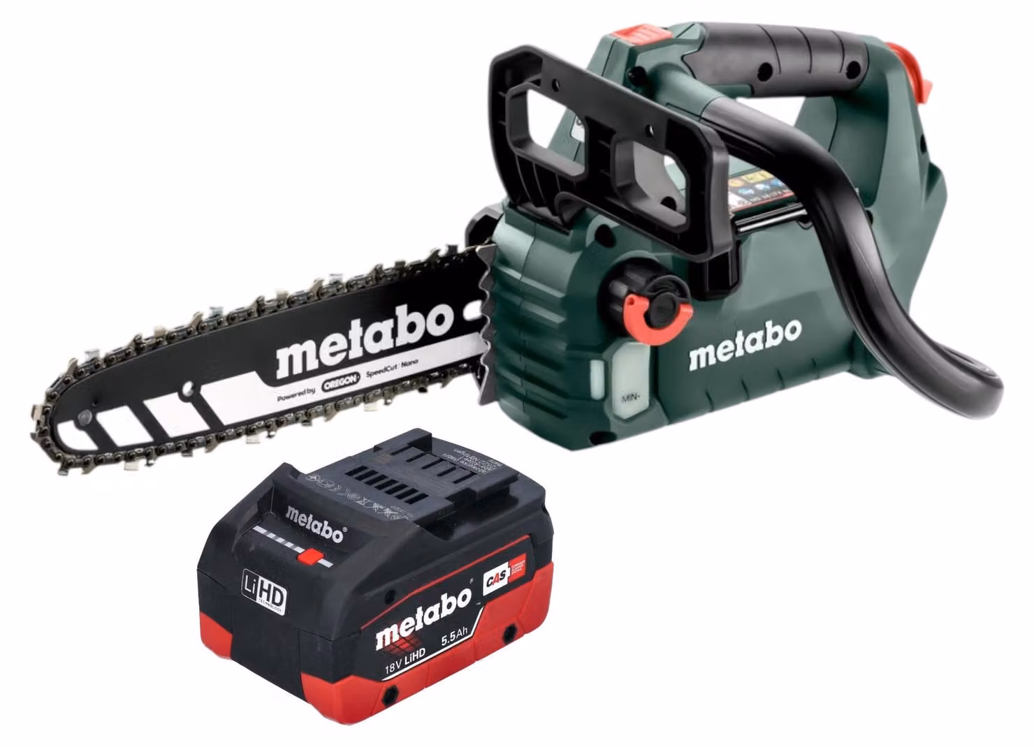 Metabo 601595850 Motosega a batteria MS 18 LTX BL 25 - senza batteria - senza caricabatterie