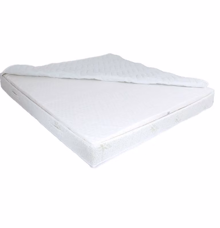 Materasso in lattice Aloe Vera 80x190 - altezza 18 cm grado di compattezza H2 medium firm RG 65 (fino a 95kg) 7 zone, con rivestimento in aloe vera e anima in lattice a 3 strati Letti Moderni