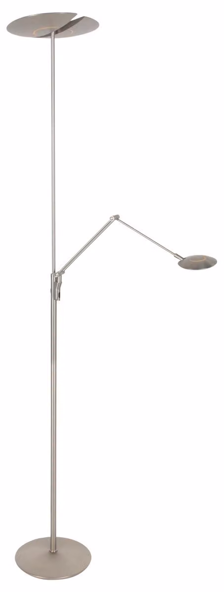 Lampada da terra - acciaio - Zenith2 -  plastica metallo - lampada di design - LED - 4390ST - Steinhauer Exclusive