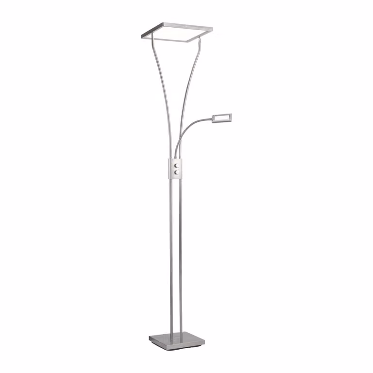 Lampada da terra a LED, dimmerabile, lampada da lettura mobile, H 195 cm