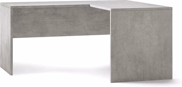 Scrivania da Ufficio Angolare Destra 160x76x150 cm Cemento