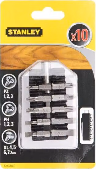 Stanley STA61481-XJ Punta per cacciavite en 10 pezzo(i)