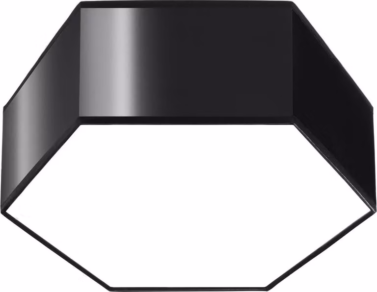 Lampada da soffitto SUNDE 11 nero 2xE27 15W PVC 11.5x26.5x30.5cm Sollux Lighting