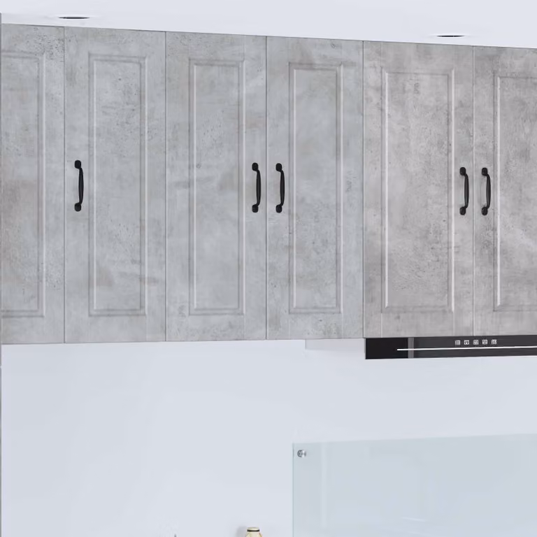 Armadietto a muro vidaXL PORTO moderno in MDF grigio, L: 60 cm, P: 31 cm, H: 80 cm