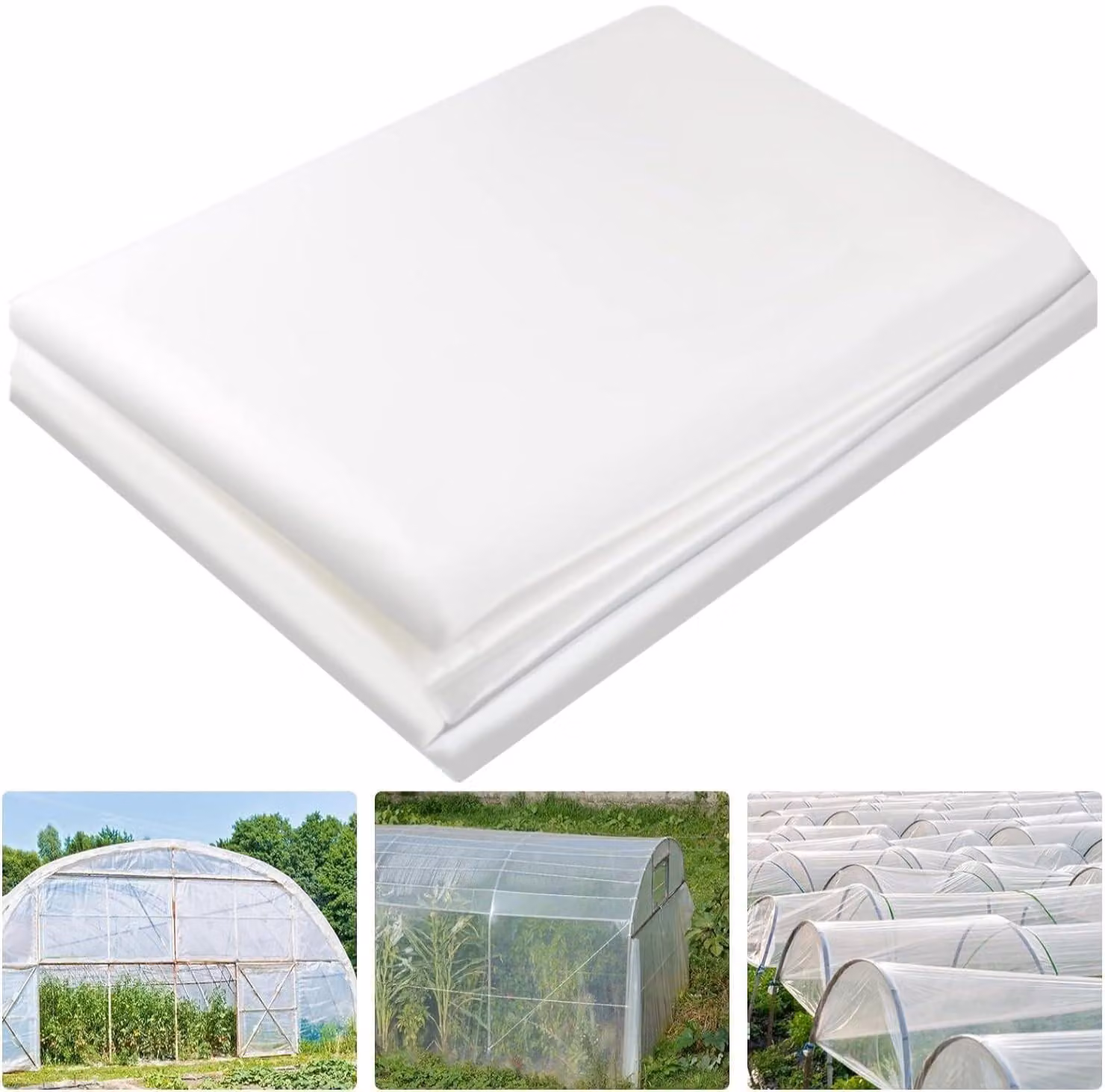 2 teli per serre da giardino, dimensioni 10 metri, con protezione UV