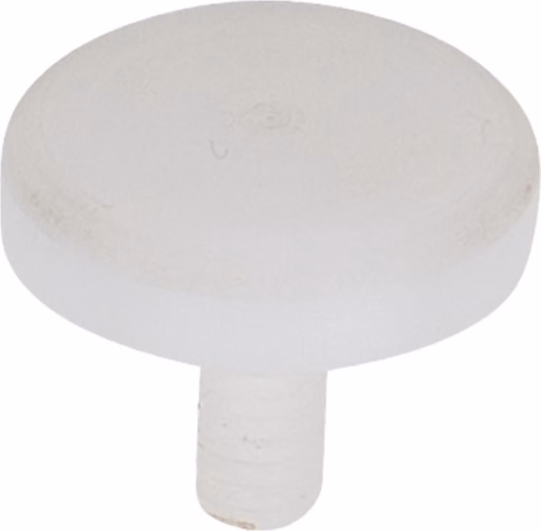 Testa in plastica, cilindrica, Ø 24 mm