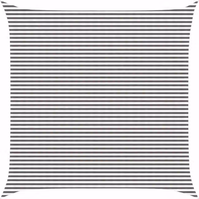 Telo Ombra-Vela Ombreggiante-Parasole a Vela Grigio chiaro e bianco 7 x 7 m HDPE