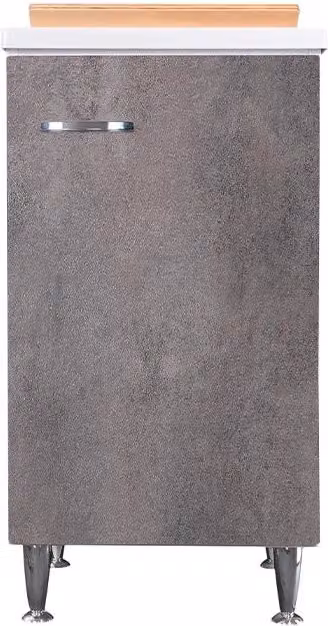 Lavatoio 45x50 corten grigio maniglia sinistra