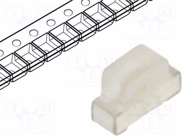 5 LED, dimensioni 1,7x0,6x1,1 mm, codice 0602, intensità luminosa 350-600 mcd, angolo di emissione 120°, colore verde, tecnologia SMD, tensione di funzionamento 2,8-3,4V, modello OSG50602C1E, diodo LED