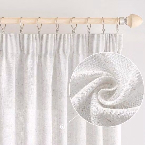 Tende a pannello effetto lino - Multifunzionali - Set da 2 - 140x245 cm - Morbide e resistenti