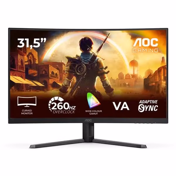 Monitor PC AOC G4 C32G42ZE da 31,5 pollici Full HD LED, Nero e Rosso – 2