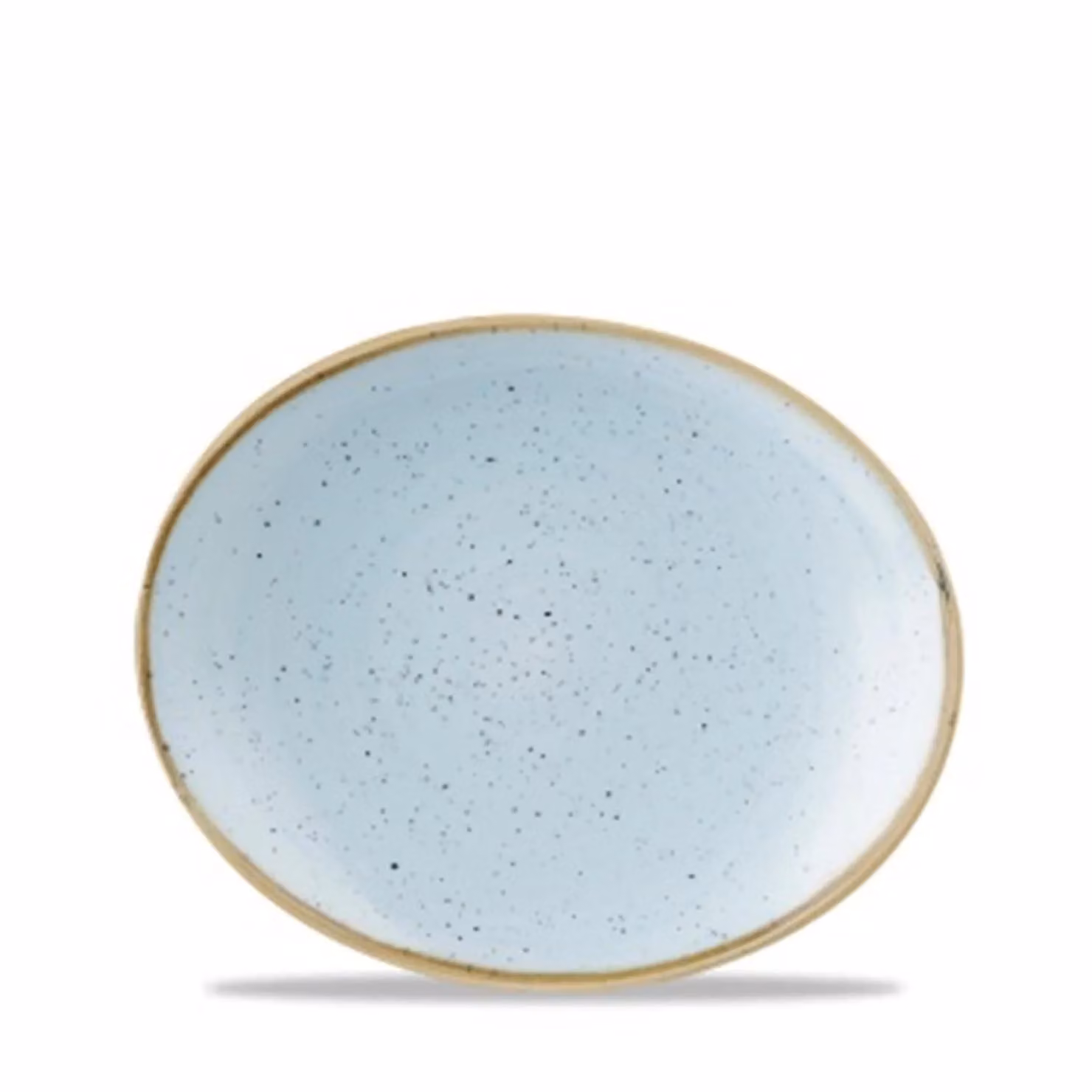 Piatto ovale in porcellana azzurro stone 19 cm 12 pezzi