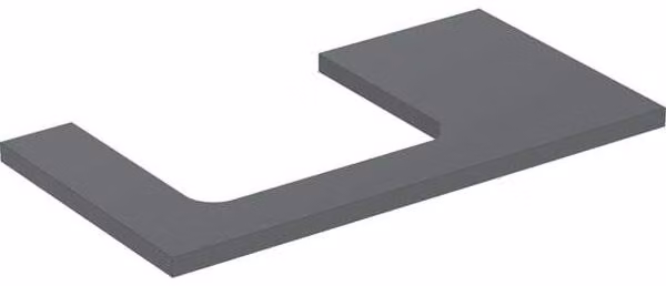 Geberit ONE Plaque de lavabo, découpe à gauche, pour lavabo à poser, 90x3x47cm, 505.303.00.3, 505.303.00.3