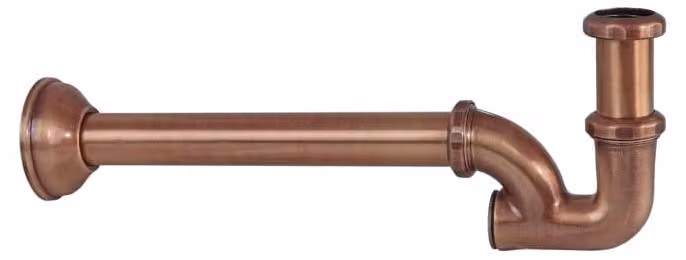 Sifone a tubo Kronenbach da 5/4" con aperture per la pulizia