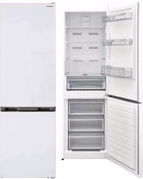 sharp fba11dmxwe - frigorifero combinato no frost, 331 litri, classe e, bianco - SJ-FBA11DMXWE