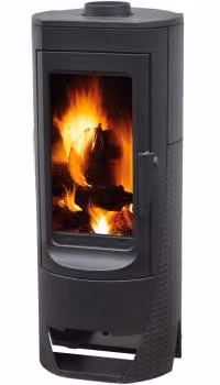 PLAMEN Nera, Stufa a legna indipendente con vetro, 13,3 kW, Classe A+, Ø 150 mm