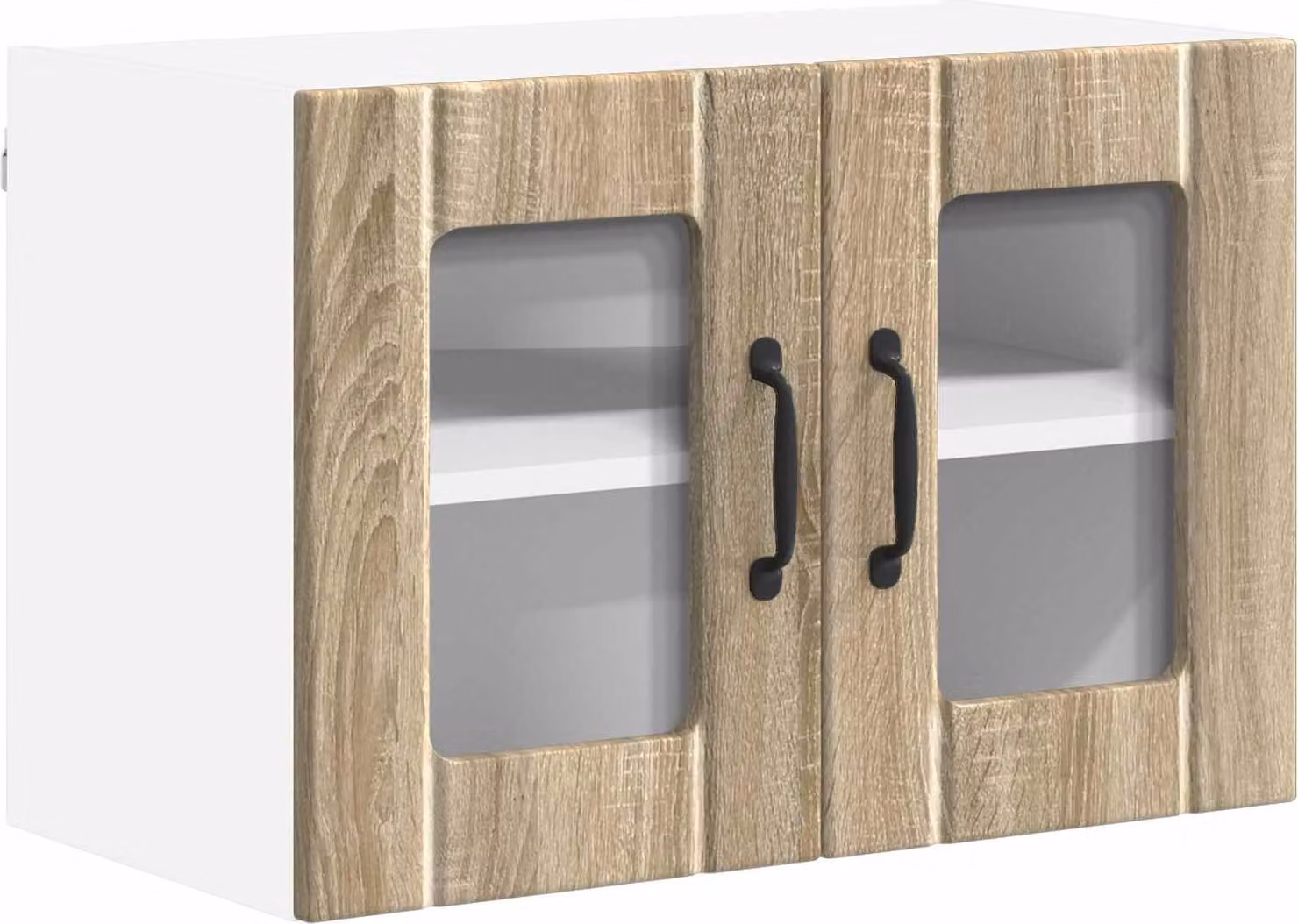 Mobile in vetro da parete LUCCA Rovere Sonoma 60 x 31 x 40 cm