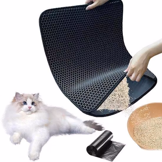 Tappetino antiscivolo per gatti con struttura a nido d'ape e funzione antiscivolo, 60x90 cm