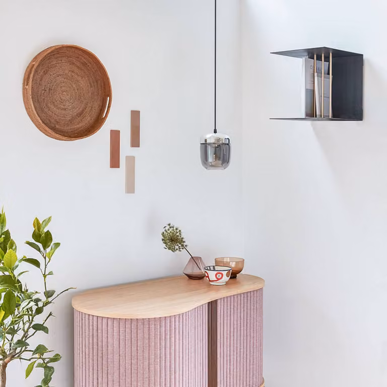 UMAGE Lampada a sospensione Acorn, dimmerabile, Alluminio / Grigio / Zincato, Soggiorno / Sala da pranzo, Vetro, Design, Lampada a sospensione