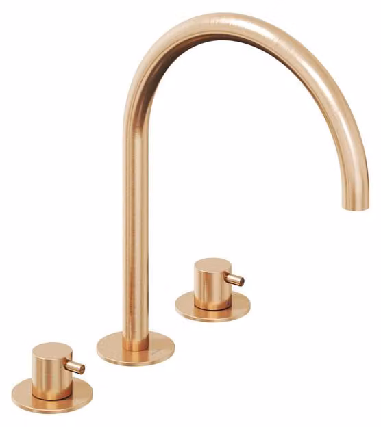 Miscelatore per lavabo a colonna a tre fori Ravak Esprit ES 018.60RGB da 270 mm senza piletta, finit