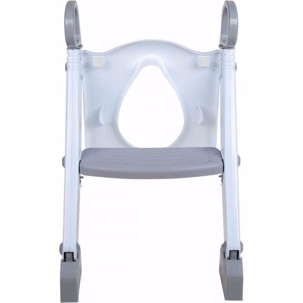 Sedile per WC FREEON con scaletta, bianco, grigio