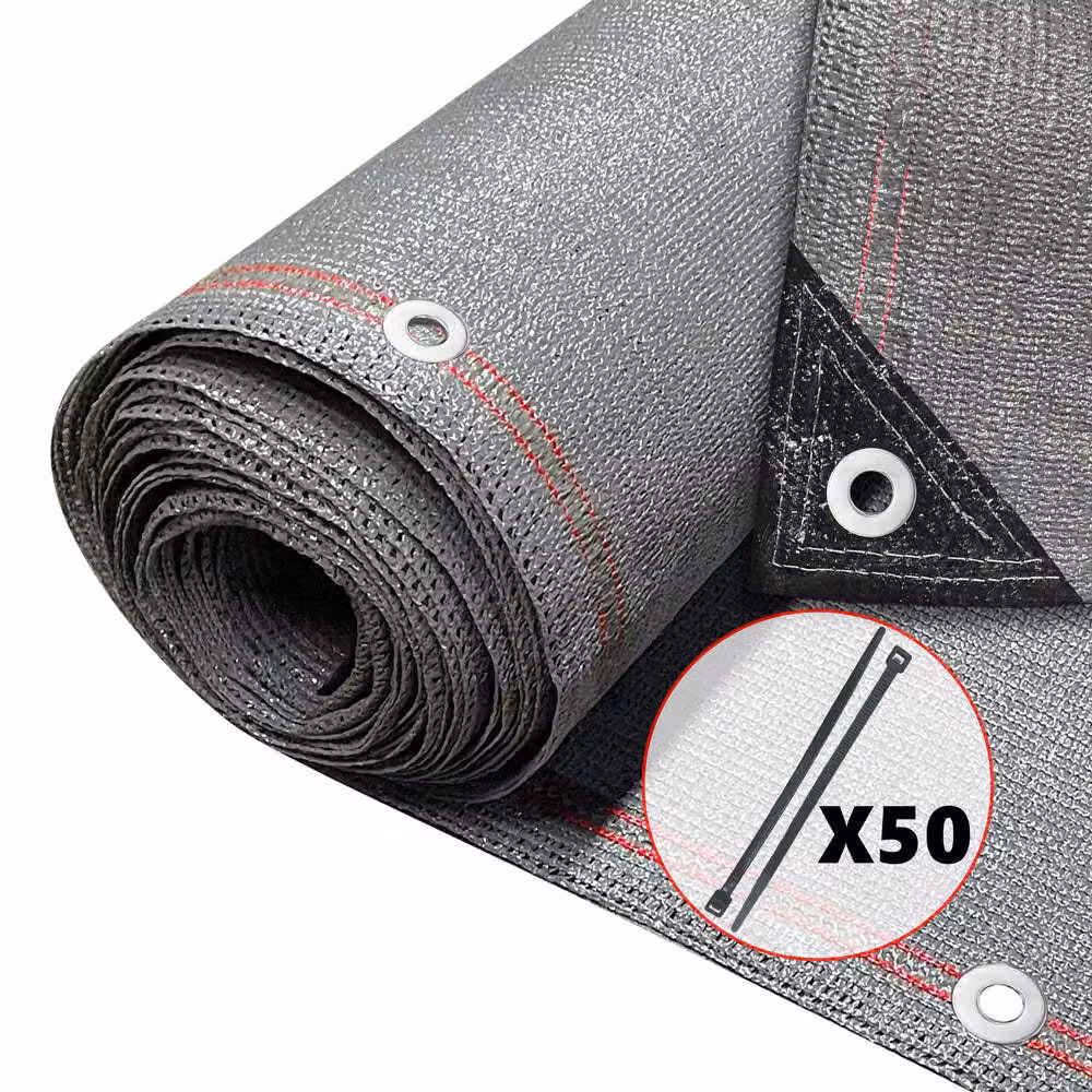 VOUNOT® Schermatura per recinzione 1,8×10 m, rete frangivista in HDPE da 230 g/m², grigio