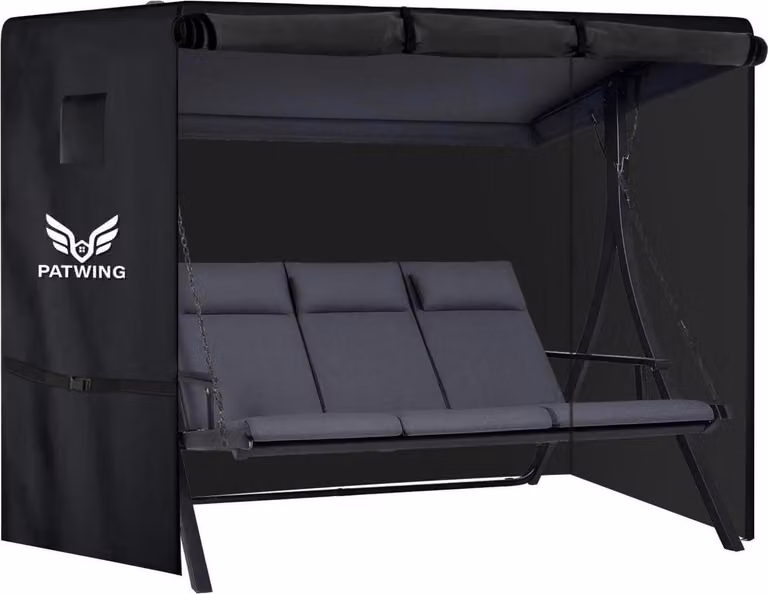 PATWING Copri altalena Hollywood 3-4 posti 600D Oxford impermeabile 215x125x170cm
