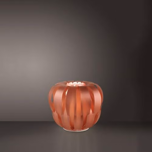 Lampada Ricaricabile Da Tavolo Polilux ® Rame 1 Luce Led D42Cm
