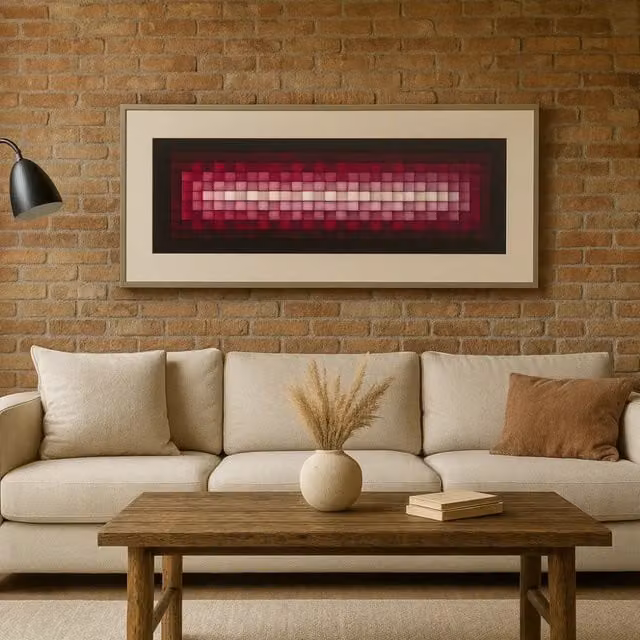 Quadro 3D da parete Pixel2 120x50 cm design moderno | Duzzle