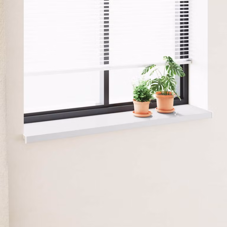 Soglia della Finestra Bianco 140 x 35 x 4,5 cm PVC