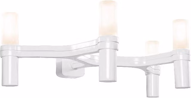 Applique Nemo Lighting Crown 4 bianca con tecnologia LED e luce up/down
