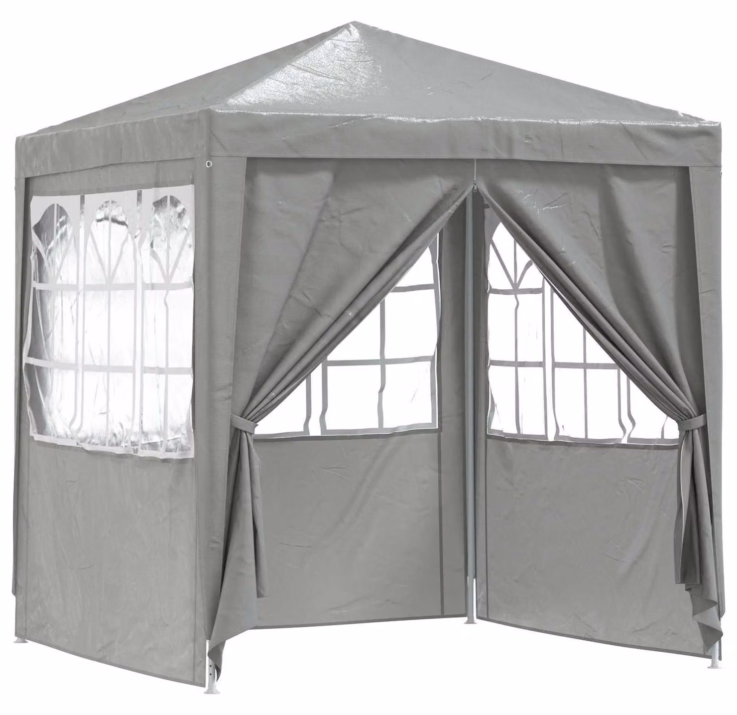 Tenda Party Grigio chiaro 200 x 200 x 240 cm PE e Acciaio
