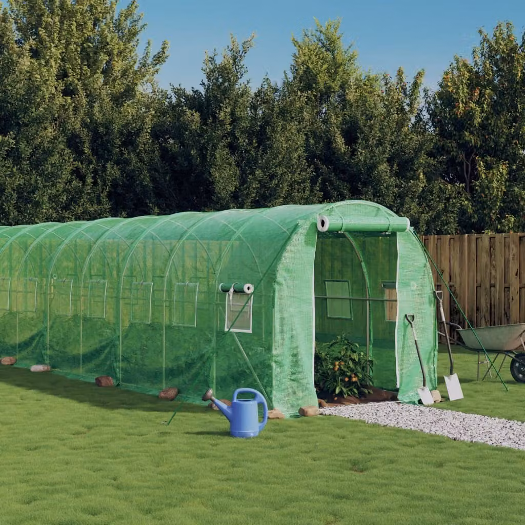The Living Store Serra con struttura in acciaio Verde 36 m² 18x2x2 m