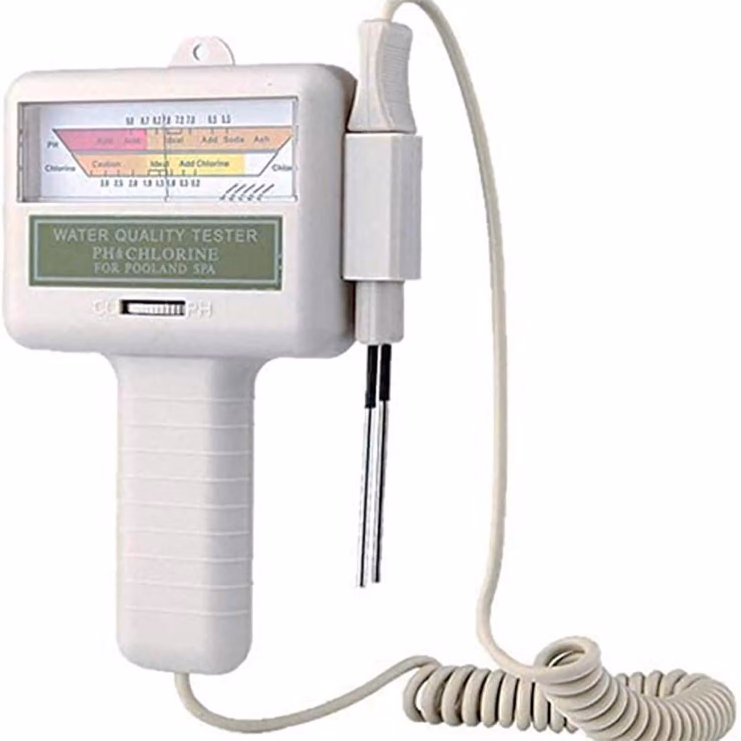 Dispositivo per il test del cloro, misuratore di umidità dell'acqua 2-in-1, strumento per piscine, tester per il pH