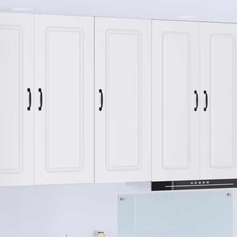 vidaXL Pensile da cucina Kalmar Bianco con ante a battente e ripiani interni L/P/H: 40 x 31 x 100 cm