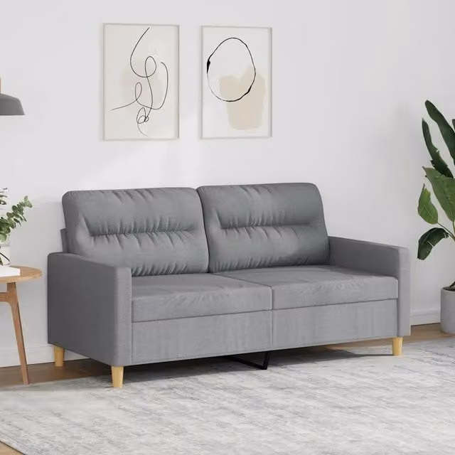Divano letto moderno vidaXL in tessuto grigio con struttura in metallo per il tuo soggiorno