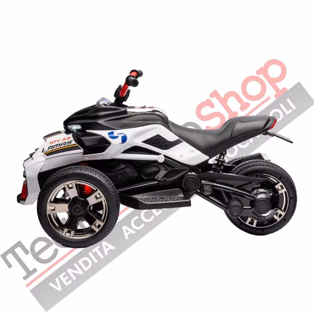 Quad Elettrico per Bambini ATV 3.0 12V TECNOBIKE SHOP Bianco – 2
