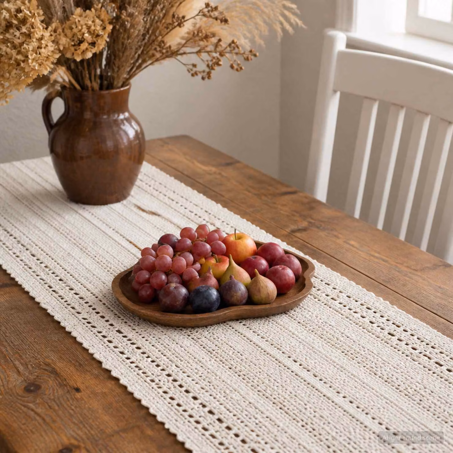 vidaXL Portafrutta JEPARA in legno marrone stile rustico Ø 50 cm