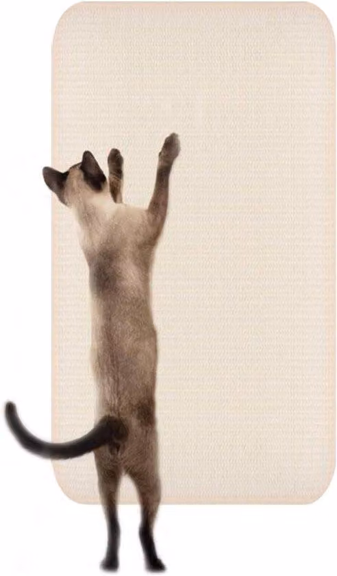 Giocattolo per gatti in sisal da parete e da angolo - 1 pezzo - 50 x 80 cm