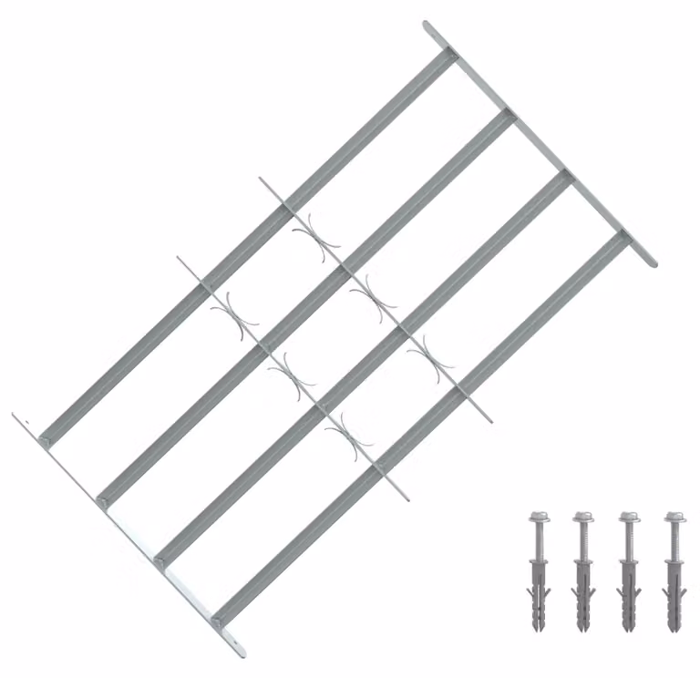 Griglia di sicurezza per finestre con 4 barre trasversali 3 pcs