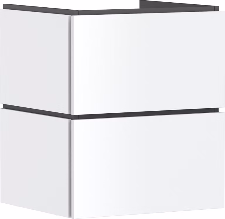 hansgrohe Xilesa E meuble sous-lavabo pour lavabos, 2 tiroirs, 530x470x620mm, 54252700, 54252700