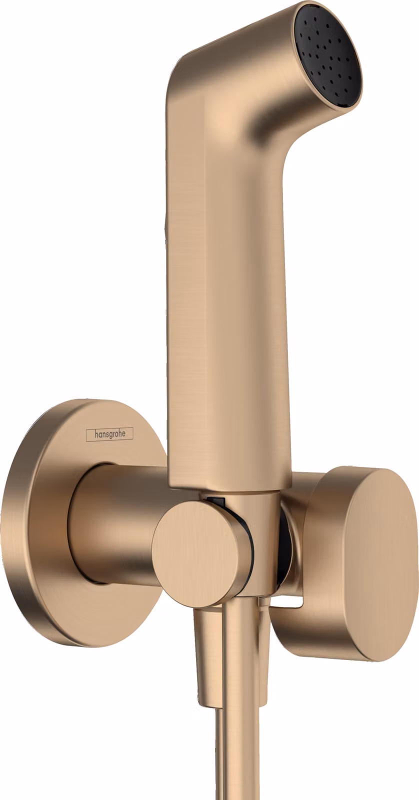 Doccia per WC, modello a un getto, tecnologia EcoSmart, finitura bronzo, con accessori inclusi