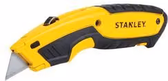 Coltello retrattile Stanley con lama in acciaio inossidabile giallo