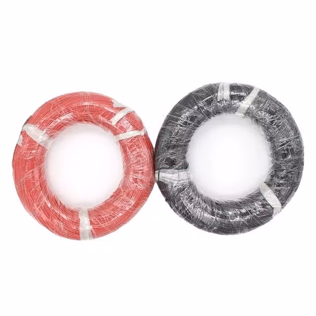 Cavo solare, rame stagnato, isolamento XLPE, nero e rosso-a, 10m 6mm2