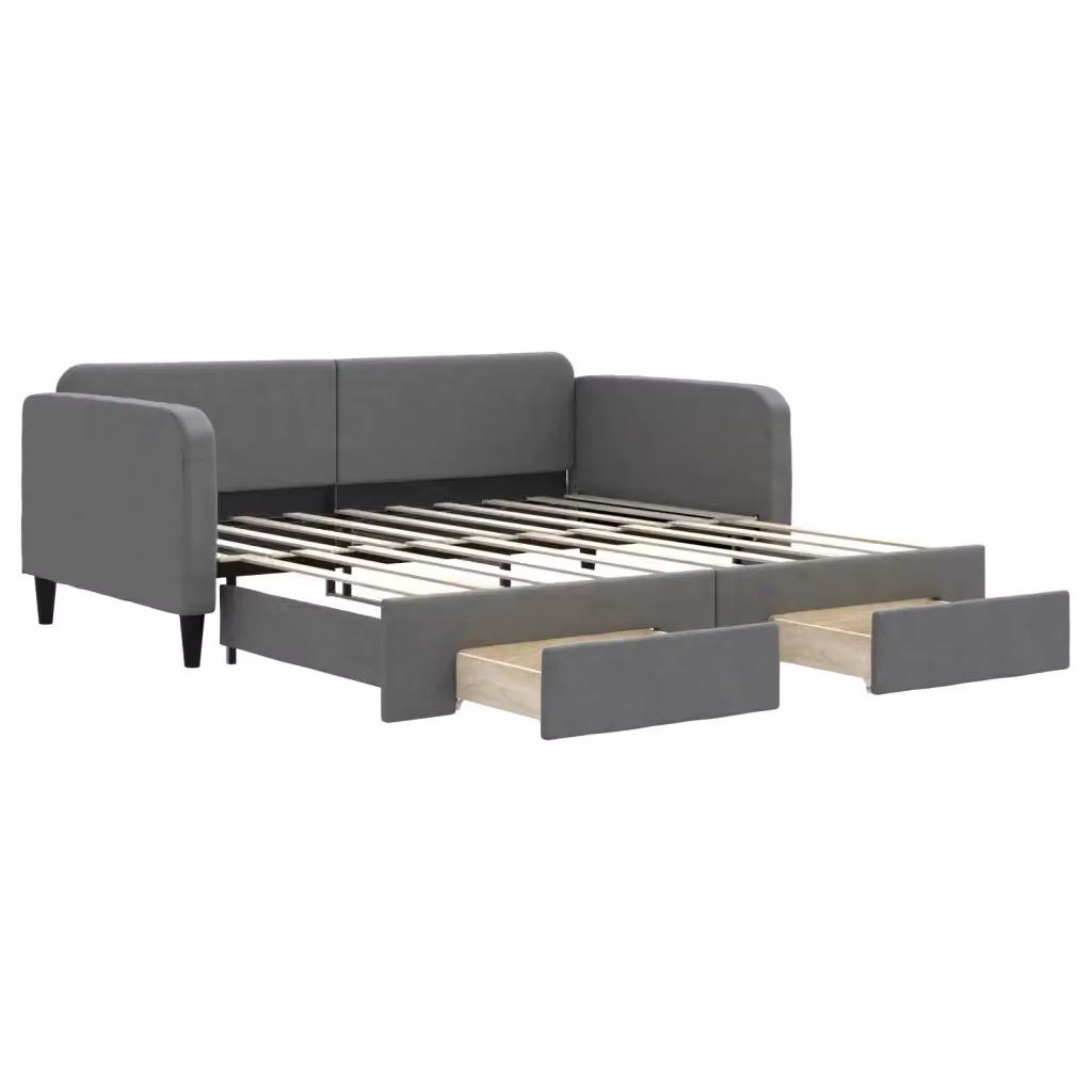 Divano Letto Moderno vidaXL Grigio con Struttura Imbottita per Soggiorno e Camera da Letto – 2