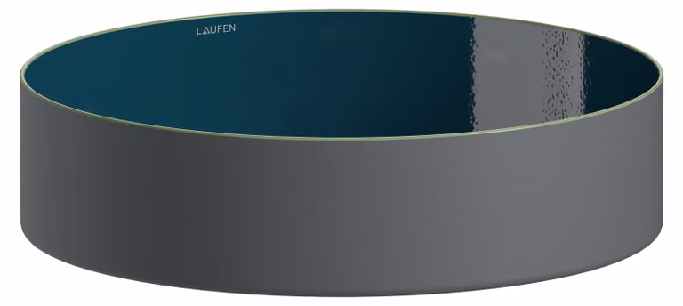 LAUFEN TRICOLOR Cuvette de lavabo, ronde, sans trou pour robinet, sans trop-plein, 400x400x114mm, H512TC4T971121, H512TC4T971121